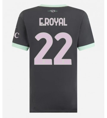 AC Milan Emerson Royal #22 Tercera Equipación Mujer 2024-25 Manga Corta